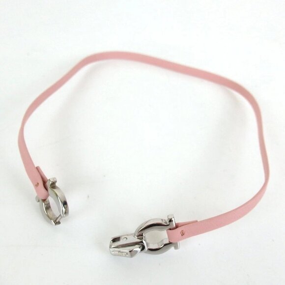 Authentic Salvatore Ferragamo Double Gancini bracelet leather[Used] - Picture 10 of 11